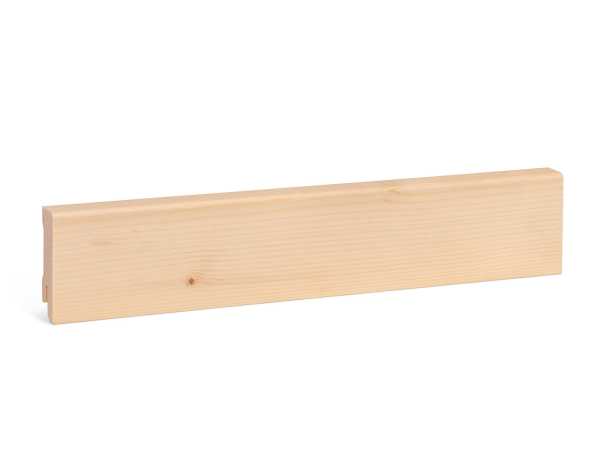 Modern Massivholz Sockelleiste - Fichte nordisch roh (16x58mm)