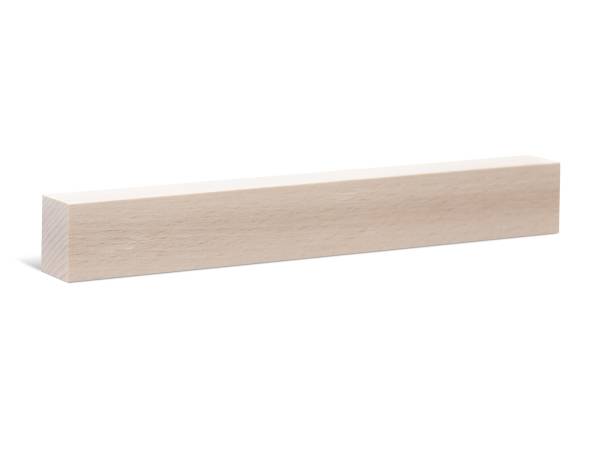 Vierkantleiste Buche 40 x 40 x 1.000 mm - Massive Holzleiste roh