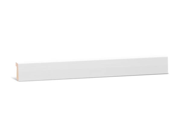 Falzleiste 12 x 22 mm - Kiefer weiß lackiert RAL9016