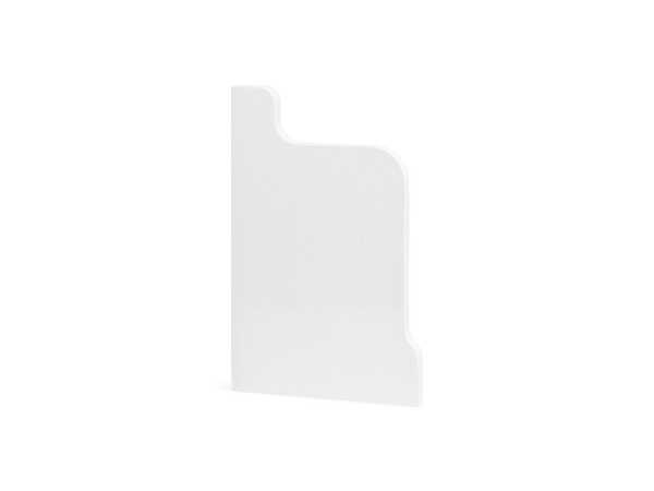 Endkappe für Heizrohrverkleidung in weiß (68x114mm)