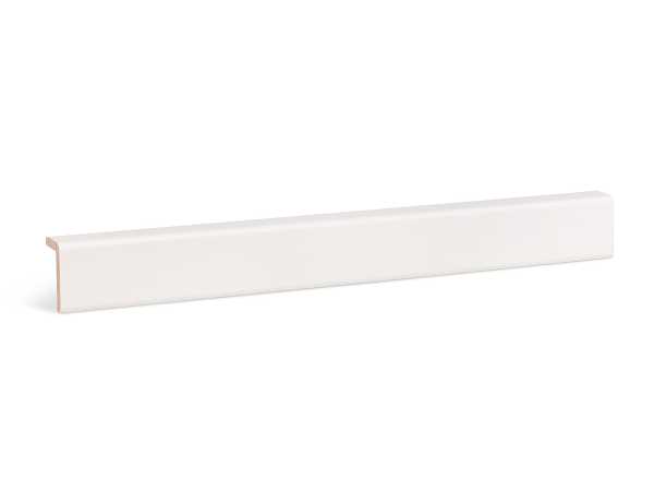 Winkelleiste Kiefer Massivholz weiß lackiert RAL9016 (19x33mm)