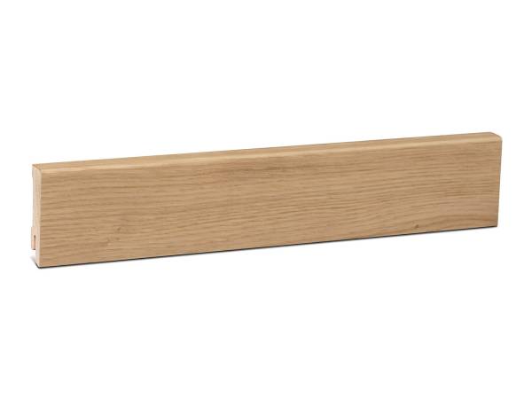 Modern Holz Sockelleiste mit Eiche Furnier - geölt (16x58mm)
