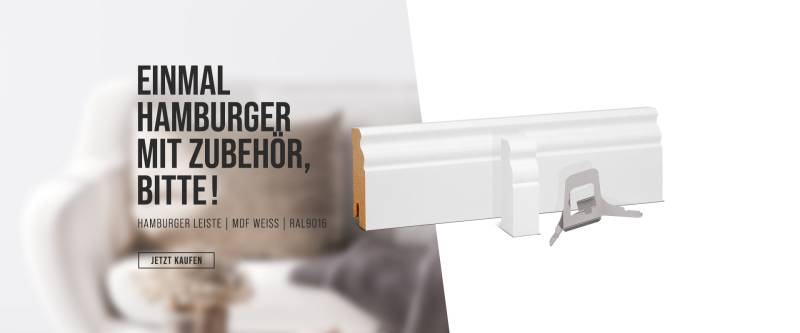 Sockelleiste Hamburger Leiste mit Zubehör