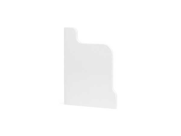 Endkappe für Heizrohrverkleidung in weiß (68x104mm)