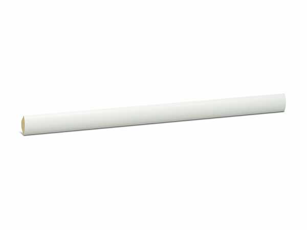 Viertelstab Bastelleiste Abschlussleiste Abdeckleiste in wei/ß lackiert aus Kiefer-Massivholz 2400 x 18 x 18 mm