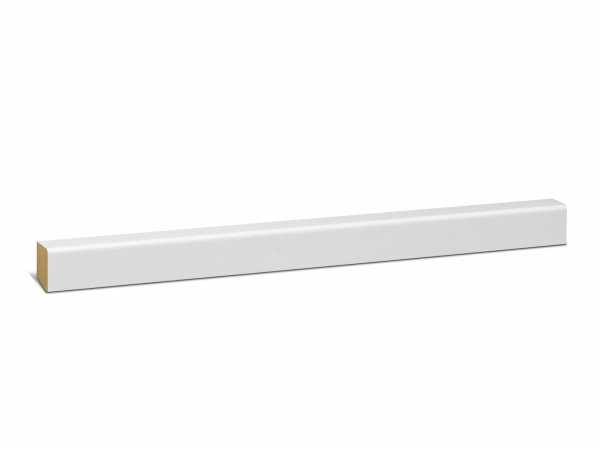Modern MDF Fußleiste weiß foliert RAL9016 (16x22mm)