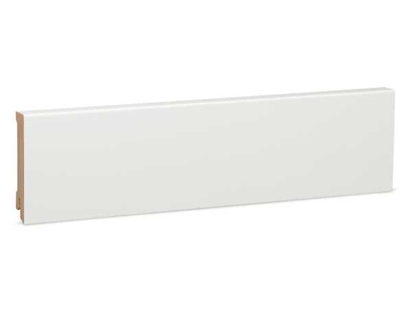 Modern Kiefer Massivholz - weiß lackiert RAL9010 (16x78mm)