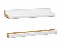 Heizrohradapter MDF Hamburger Profil RAL9016